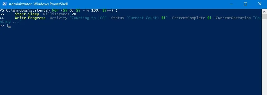 A custom progress bar example.