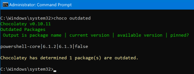 chocolatey powershell