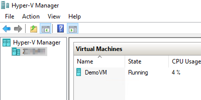 Hyper-V Manager desktop app