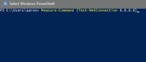 Use Measure-Command to time execution.