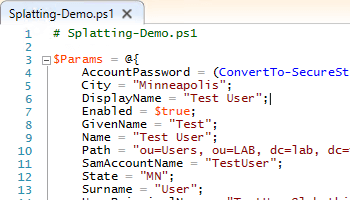 Splatting with a hash table.